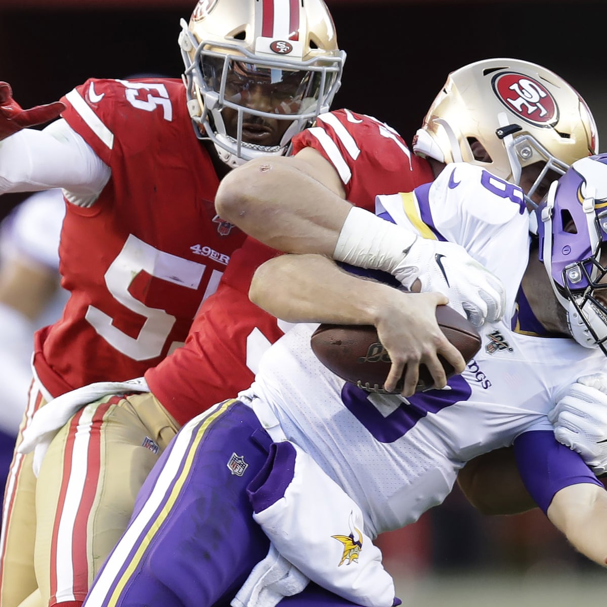 San Francisco 49ers Overwhelm Vikings To Reach Nfc Championship Game Sport The Guardian