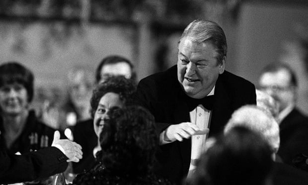 Kingsley Amis at the 1985 Booker ceremony