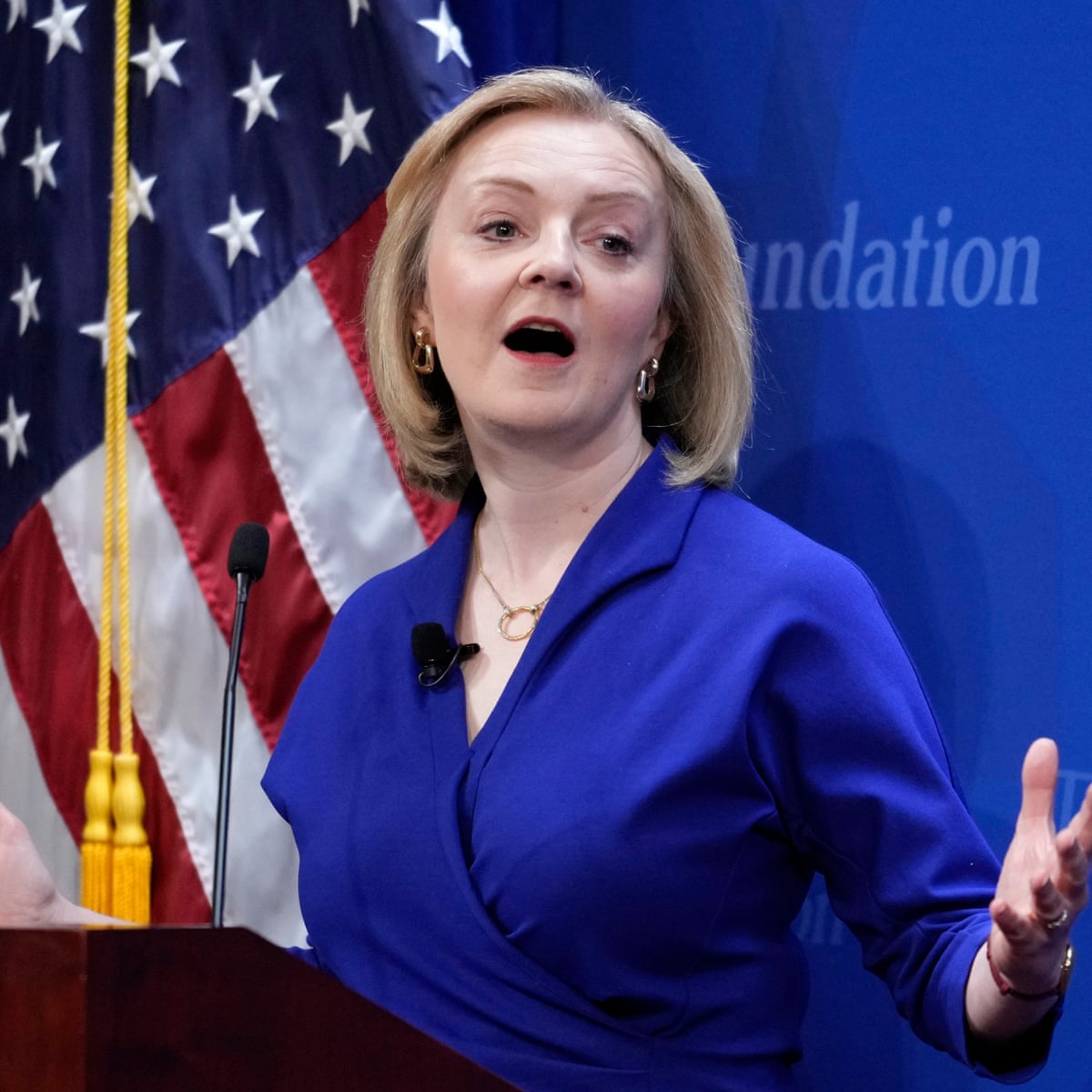 The lady's not for learning: Liz Truss tells US group she was right all along