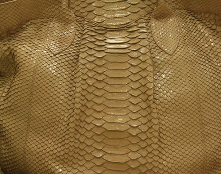 One of Nancy Gonzalez’s python handbags at the Neiman Marcus store in Bal Harbour, Florida in 2008.