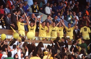 Cambridge players celebrate after their 1-0 win.