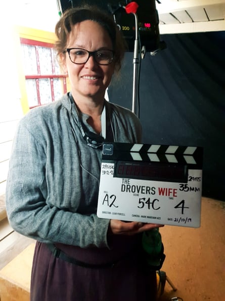 Purcell on the set of her forthcoming film The Drover’s Wife, which she was writing at the same time as the book.