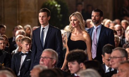 Former US president Donald Trump’s son-in-law Jared Kushner and daughter Ivanka Trump