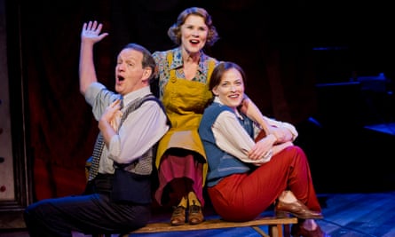 Imelda Staunton with Kevin Whately and Lara Pulver in Gypsy in 2014.