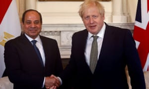 Boris Johnson Urged To Confront Egypt Leader Over Human Rights Politics The Guardian