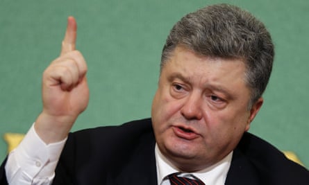 The Ukrainian president, Petro Poroshenko