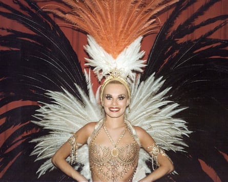 Lou Anne Chessik at the Lido de Paris, the Stardust hotel, Las Vegas, in 1981.