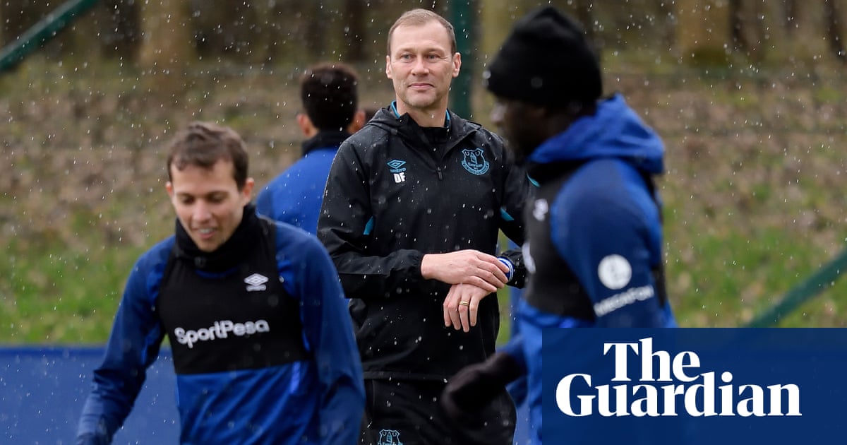 Temporary manager Duncan Ferguson wells up as he sweats on Everton future