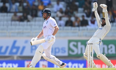 England batsman Jonny Bairstow is out lbw to Ravi Ashwin on the first day of the fourth Test against India
