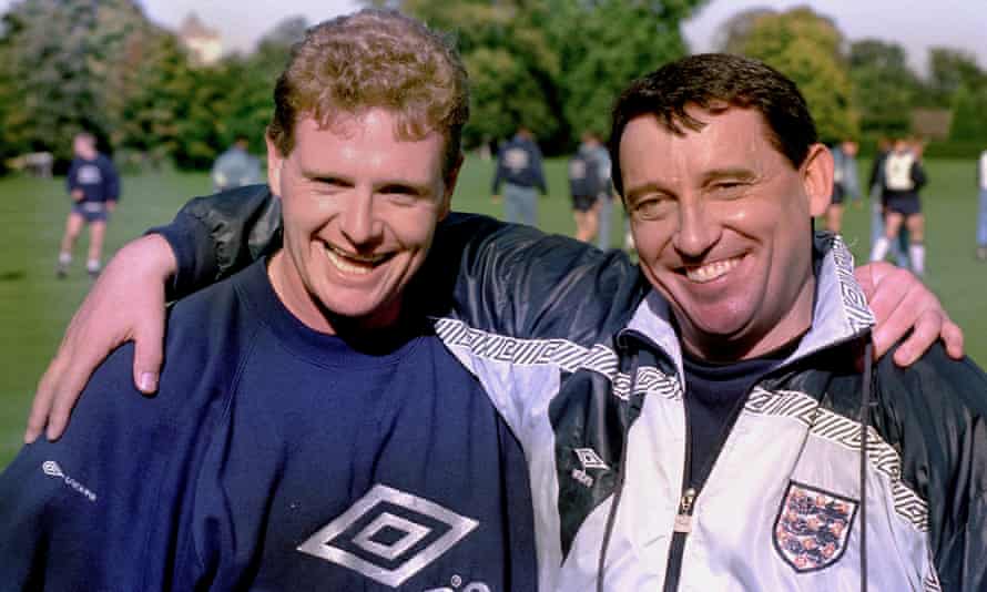 Graham Taylor and Paul Gascoigne in 1992.
