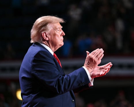 Donald Trump during a campaign rally at the Freeman Coliseum in San Antonio, Texas, on 7 October 2026.