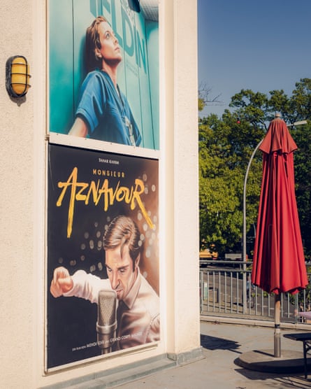Götz Valien’s posters outside Filmtheater am Friedrichshain in Berlin