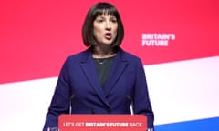 Rachel Reeves, shadow chancellor, delivers a speech to party delegates on day two of the Labour party conference.