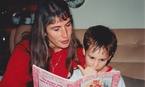 Marion Davis reading to a nephew. She spent much of her life as an advocate for children
