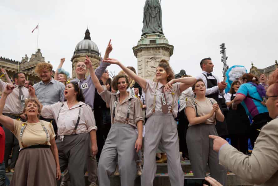Cheerio, Duckie: regulars look back at the LGBTQ+ club that broke the mould | Clubbing 1 Duckies’s Summer Tea Party in Hull, part of the LGBT 50 celebrations, in which Amy Lamé and her waiters served tea outside the city hall.