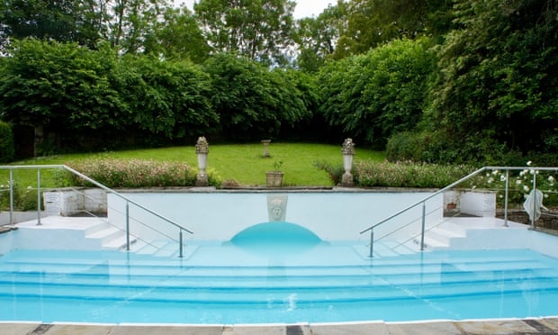 A pool in a garden