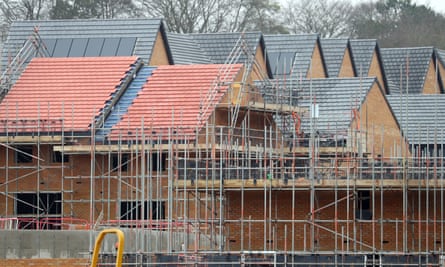 Houses under construction.