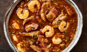 Yotam Ottolenghi’s chicken and prawn gumbo.