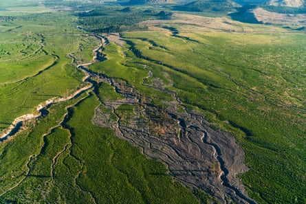 aerial view of land