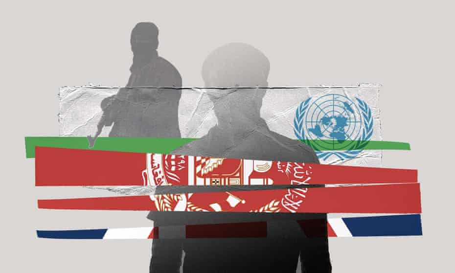 Graphic image for Afghanistan Left Behind series – UN worker
