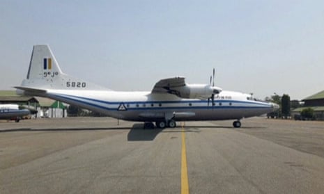 A Y-8-200 F military aircraft, similar to the plane that has gone missing in Myanmar.