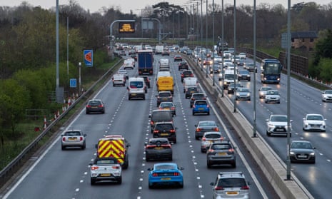 Cars on a smart motorway