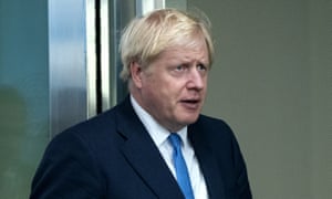 Boris Johnson arrives at the UN headquarters in New York. He indicated he wouldn’t resign even if justices ruled against him.
