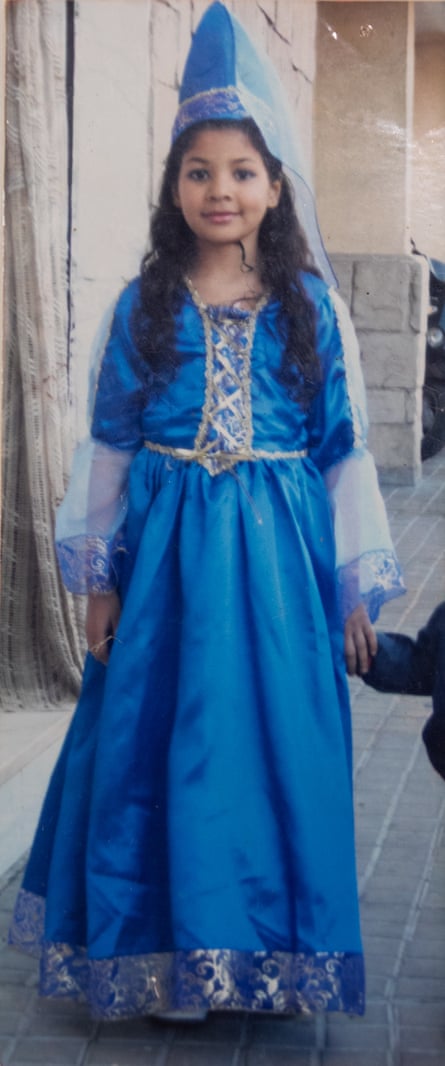 Young girl in a princess outfit