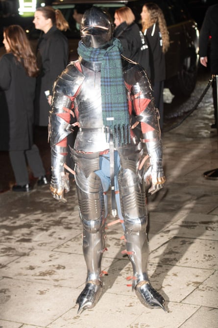 The Burberry Knight during London Fashion Week in February 2025.