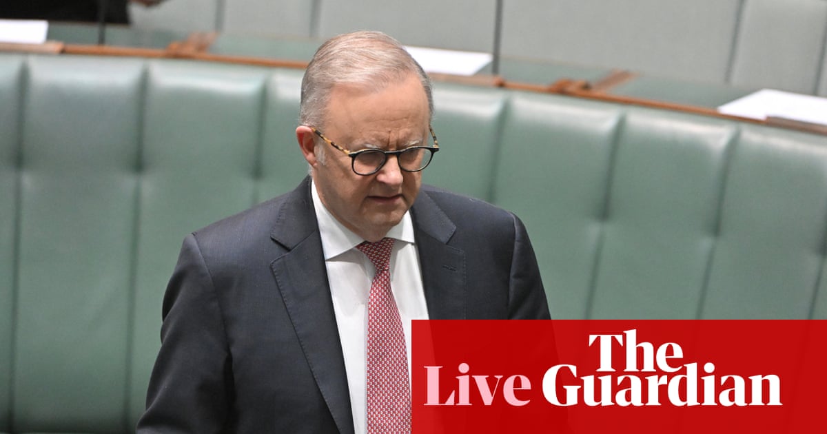 Australia news live: PM says he shouldn’t have gone on Bush Deep podcast; home sales to overseas buyers plunge