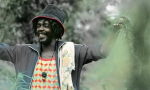 Peter Tosh with some herbs.