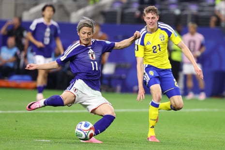 Daizen Maeda scores for Japan!