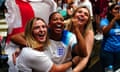 England fans at the Boxpark bar in Wembley during last year’s Women’s World Cup.