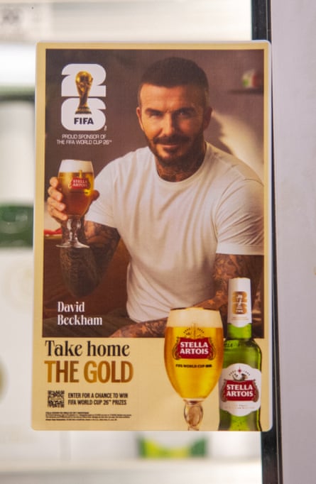 One of many, many adverts featuring the former England midfielder in the US.