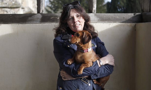 ‘The dog was like her baby’ … Helen Bailey with Boris in 2013.