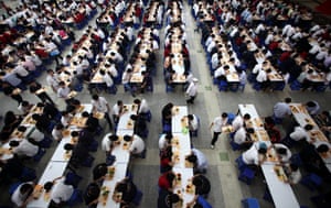 lunch in the refectory of foxconn longhua in shenzhen