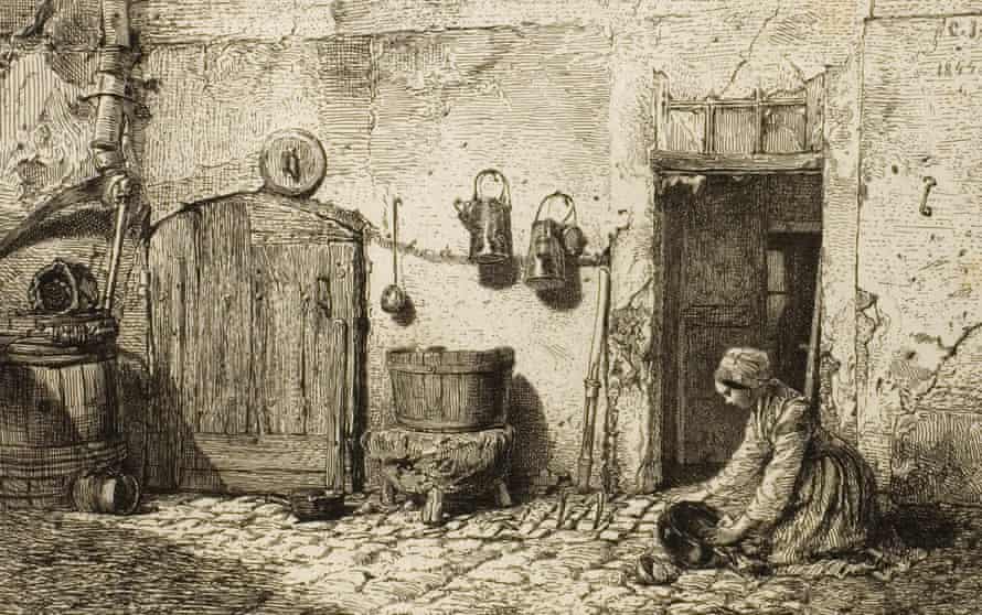 A scullery maid, circa 1844.