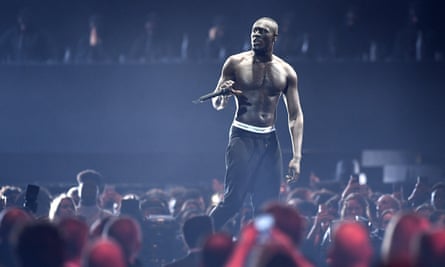Stormzy at the Brits in 2018.
