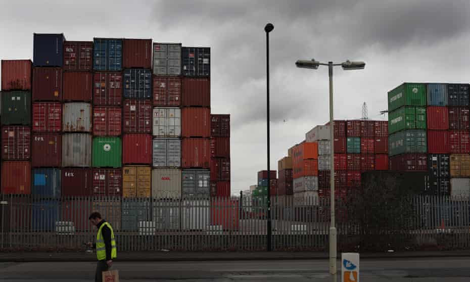 Containers at Southampton port.
