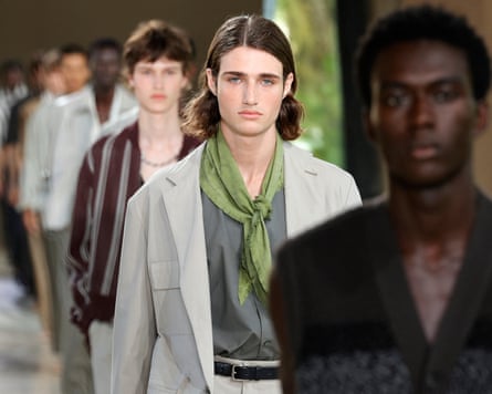 All tied up … Hermès menswear spring/summer 2026 collection at Paris fashion week.