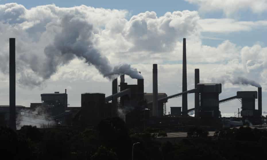 Bluescope Steel’s Port Kembla Steelworks in Wollongong.