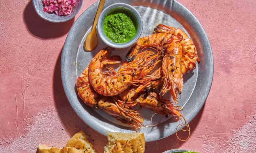 Jumbo Prawn Nacos with Grilled Chilli, Cilantro and Lime by Mursal Saiq and Joshua Moroney of Cue Point.