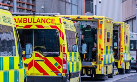 Ambulances at the Royal London hospital