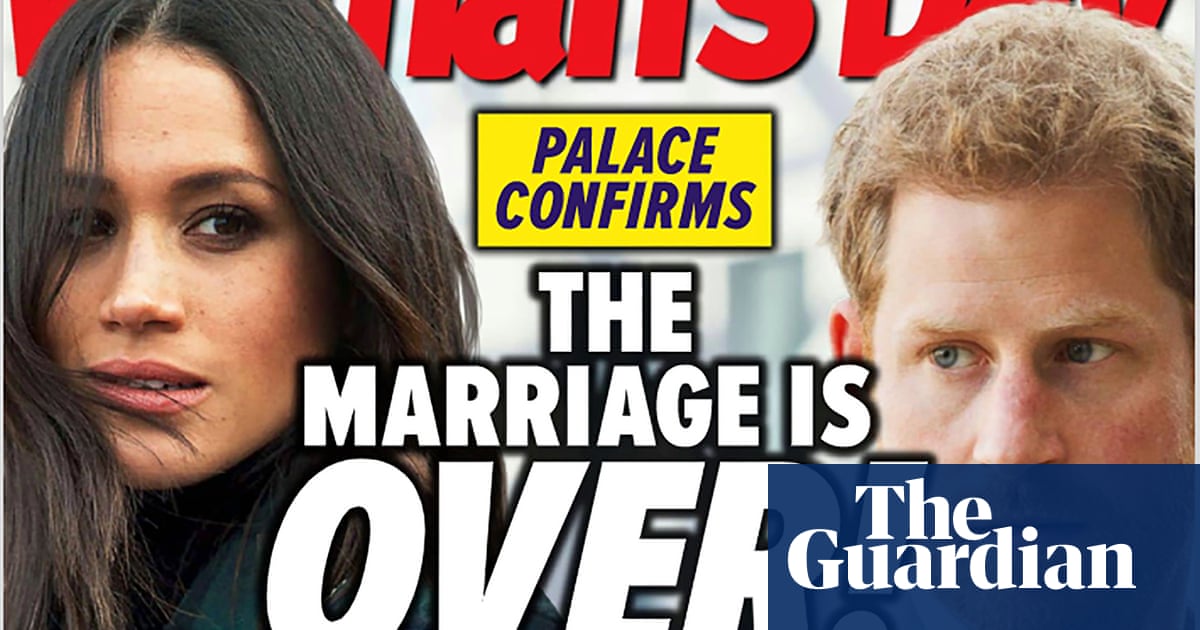 Womans Day headline declaring Meghan and Harrys marriage over blatantly incorrect