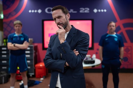 The actor Joseph Fiennes as Gareth Southgate.