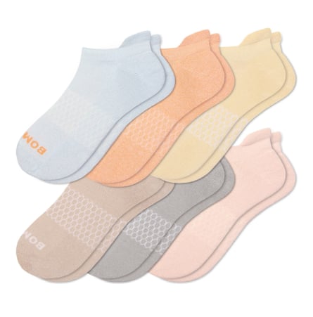Bombas Assorted 6 Pack Supima Cotton Blend Ankle Socks