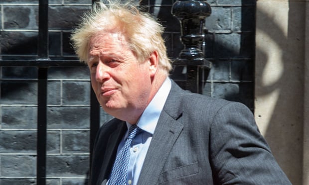 Boris Johnson leaves Downing Street on 15 June