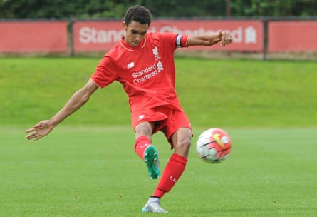 Trent Alexander-Arnold playing in an Under-18s game against Blackburn at the age of 16.