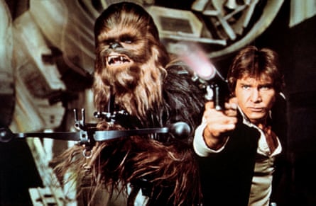 Han Solo and Chewbacca in Star Wars