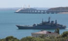 Ukraine claims to have sunk Russian warship in occupied Crimea
